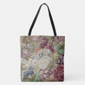 Romantische bloemen Canvas tas (Voorkant)