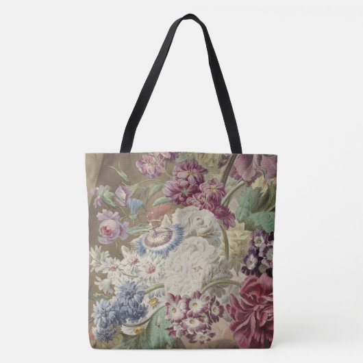 Romantische bloemen Canvas tas (Voorkant)