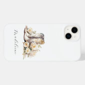 Romantische Bloemen Cowgirl Laarzen Pioenrozen Case-Mate iPhone Case (Achterkant (horizontaal))