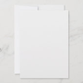 Romantische Bloemen Elegantie - Tuin Bloesems Huwe Kaart (Achterkant)