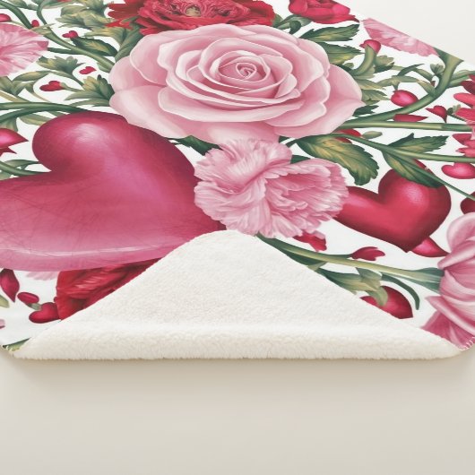 Romantische Bloemen Fleece Deken (3/4)