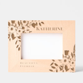 Romantische bloemen geëtste Lijsten Gegraveerde Lijstjes