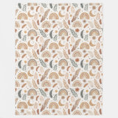 Romantische  Bloemen Gezellige Shabby Chic Charm Fleece Deken (Voorkant)