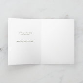 Romantische bloemen - Hartelijk dank Bedankkaart (Binnen)