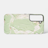 Romantische Bloemen Kant Telefoonhoes Samsung Galaxy Hoesje (Achterkant horizontaal)