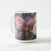 Romantische bloemen koffiemok (Voorkant links)