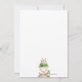 Romantische Bloemen met Urn Uitnodiging (Achterkant)