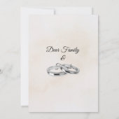 Romantische bloemen & minimalistische elegante bru bedankkaart (Achterkant)