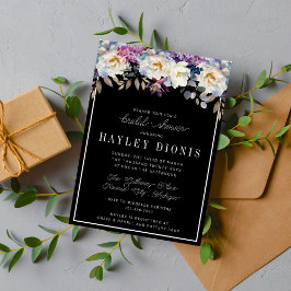 Romantische Bloemen Moody Dark Flowers Vrijgezelle Kaart