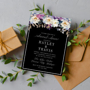 Romantische Bloemen Moody Donkere Bloem Repetitie Kaart