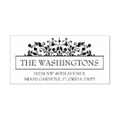 Romantische Bloemen Retouradres Stempel voor Envel (Afrduk)