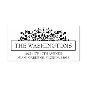 Romantische Bloemen Retouradres Stempel voor Envel