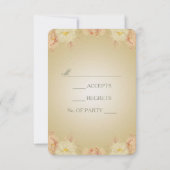 Romantische bloemen - RSVP-kaart RSVP Kaartje (Achterkant)