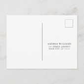 Romantische Bloemen Save the Date Briefkaart (Achterkant)