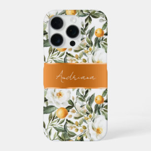 Romantische Bloemen Sinaasappels Sicilië Italiaans iPhone 16 Pro Hoesje