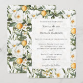 Romantische Bloemen Sinaasappels Sicilië Italiaans Kaart (Voorkant / Achterkant)