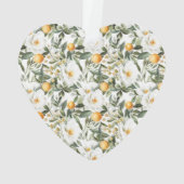 Romantische Bloemen Sinaasappels Sicilië Italiaans Ornament (achterkant)