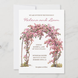Romantische bloemen sprookjesachtige krans bruilof kaart