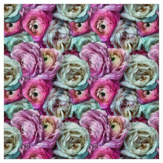 Romantische Bloemen Stof (Swatch)