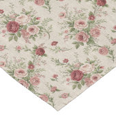 Romantische Bloemen Tafelloper Shabby Chic Look (Hoek)