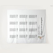 Romantische Bloemen Trouwen Tapestry Decor Wandkleed (Voorkant (horizontaal))