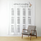 Romantische Bloemen Trouwen Tapestry Decor Wandkleed (In situ)