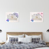 Romantische Bloemen Trouwen Vrijgezellenfeest Welk Muurkunst Sets (Slaapkamer)