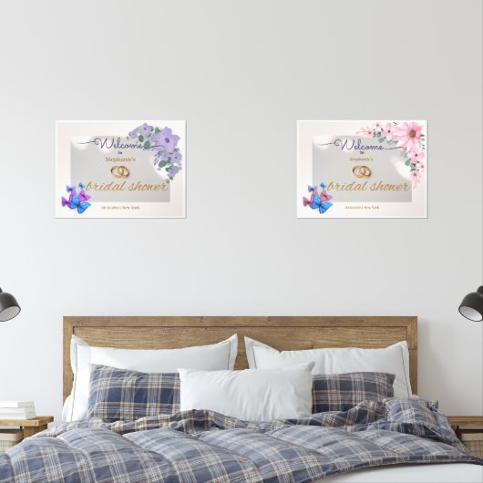 Romantische Bloemen Trouwen Vrijgezellenfeest Welk Muurkunst Sets (Slaapkamer)