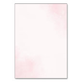 Romantische Bloemen Trouwtafel Nummer Kaart (Achterkant)