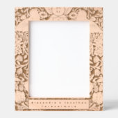 Romantische Bloemen Vogelpatroon Pas getrouwd brui Gegraveerde Lijstjes (Voorkant)