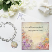 Romantische Bloemen Waterverf bruiloft Dank u kaar Bedankkaart