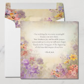 Romantische Bloemen Waterverf bruiloft Dank u kaar Bedankkaart