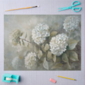 Romantische Bloemen Witte Hydrangea  Decoupage Tissuepapier (Craft)