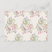 romantische bloemenboog Digitale bruiloft RSVP Kaart (Achterkant)