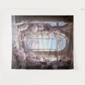 Romantische bloemenboog opknoping wandkleed (Voorkant (horizontaal))