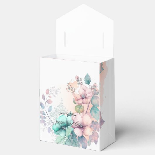 romantische bloemendoos bedankdoosjes (Geopend)