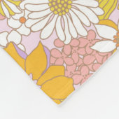 Romantische bloemendroom fleece deken (Hoek)