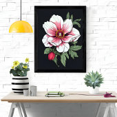 Romantische bloemendroom foto afdruk