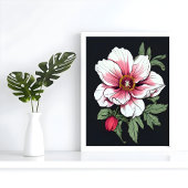 Romantische bloemendroom foto afdruk