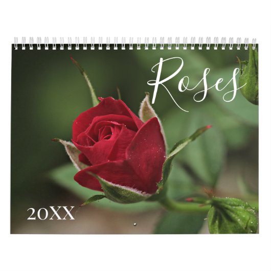 Romantische bloemenkalender rozen kalender (Hoes)