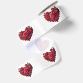 Romantische bloemenkunst satijnen lint (Achterkant)