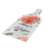 Romantische Bloemenplank - Custom Mother's Day Gif Snijplank (Hoek)