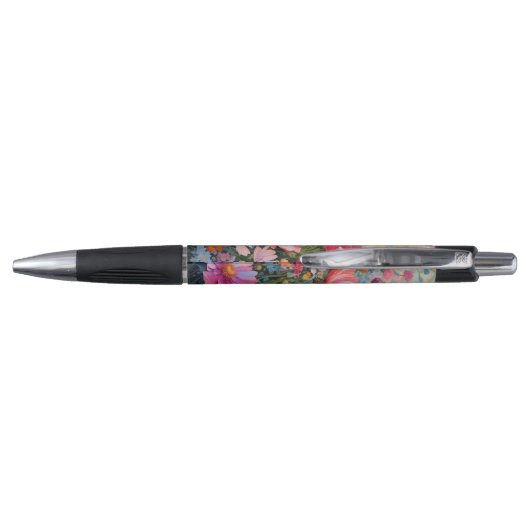 Romantische bloementuin gepersonaliseerde monogram pen (Achterkant)