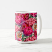 Romantische bloementuin koffiemok (Voorkant rechts)