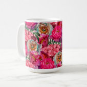 Romantische bloementuin koffiemok (Voorkant links)