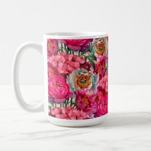 Romantische bloementuin koffiemok (Links)