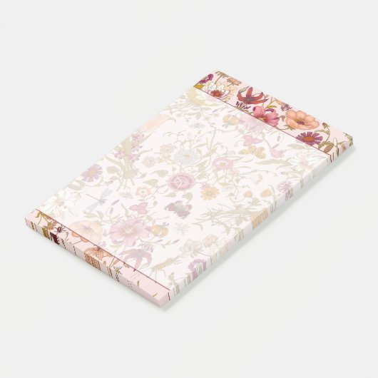 Romantische bloementuin post-it® notes (Schuin)