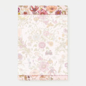 Romantische bloementuin post-it® notes (Voorkant)