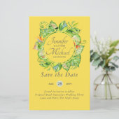 Romantische bloemige bewaar de datum Veel kleur th (Staand voorkant)