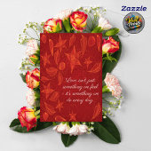 Romantische Bloemige Grappige Echter Valentine's D Kaart